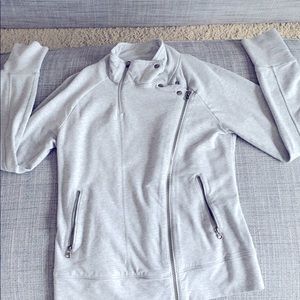 Athleta Gray Zip Up